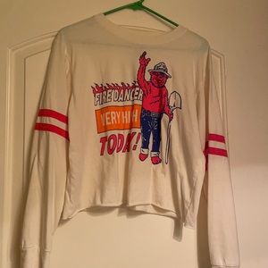 Smokey the Bear Long sleeve crop